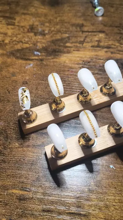 plant/Hand painted custom made pressons-0-thumbnail