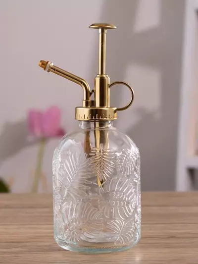 plant/Leaf engraved glass plant mister-0-thumbnail