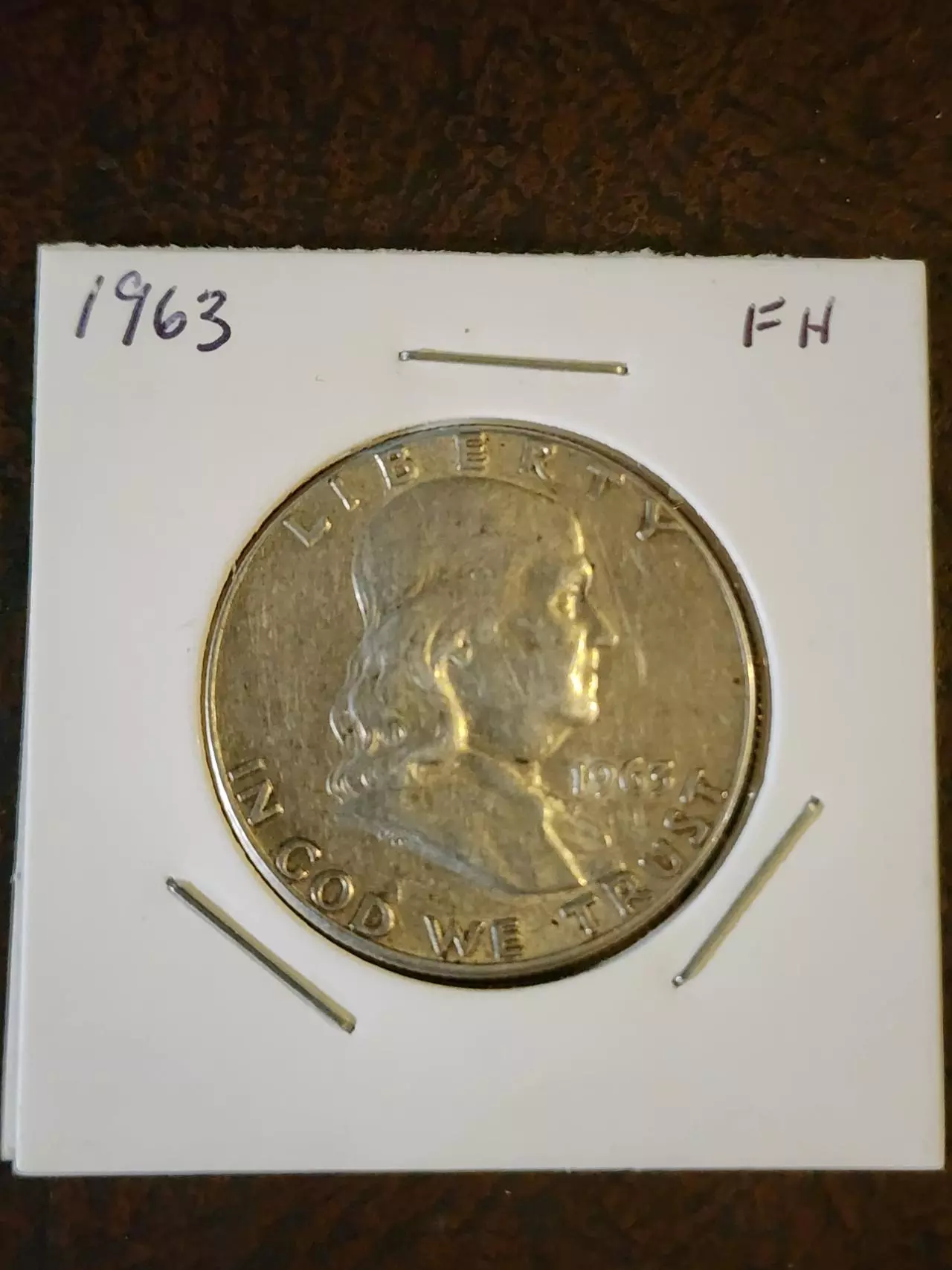 plant/1963 Franklin Half Dollar 90%Silver-0