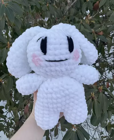 plant/✨White Crochet Standing Bunny✨-0-thumbnail