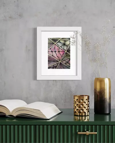 plant/“Geometric Abstract 2” 7x5” original painting-1-thumbnail