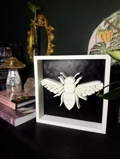 plant/Honey Bee Shadowbox | 3d printed-1-thumbnail