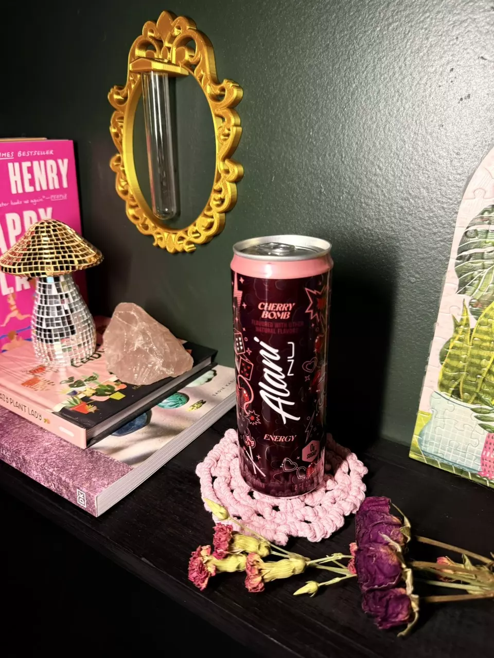 plant/Wild Rose Coasters | Macrame Coaster | Choose your color-1