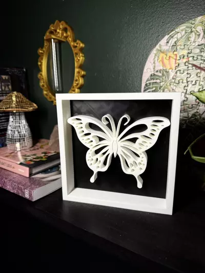 plant/Butterfly Shadowbox | 3d printed-1-thumbnail