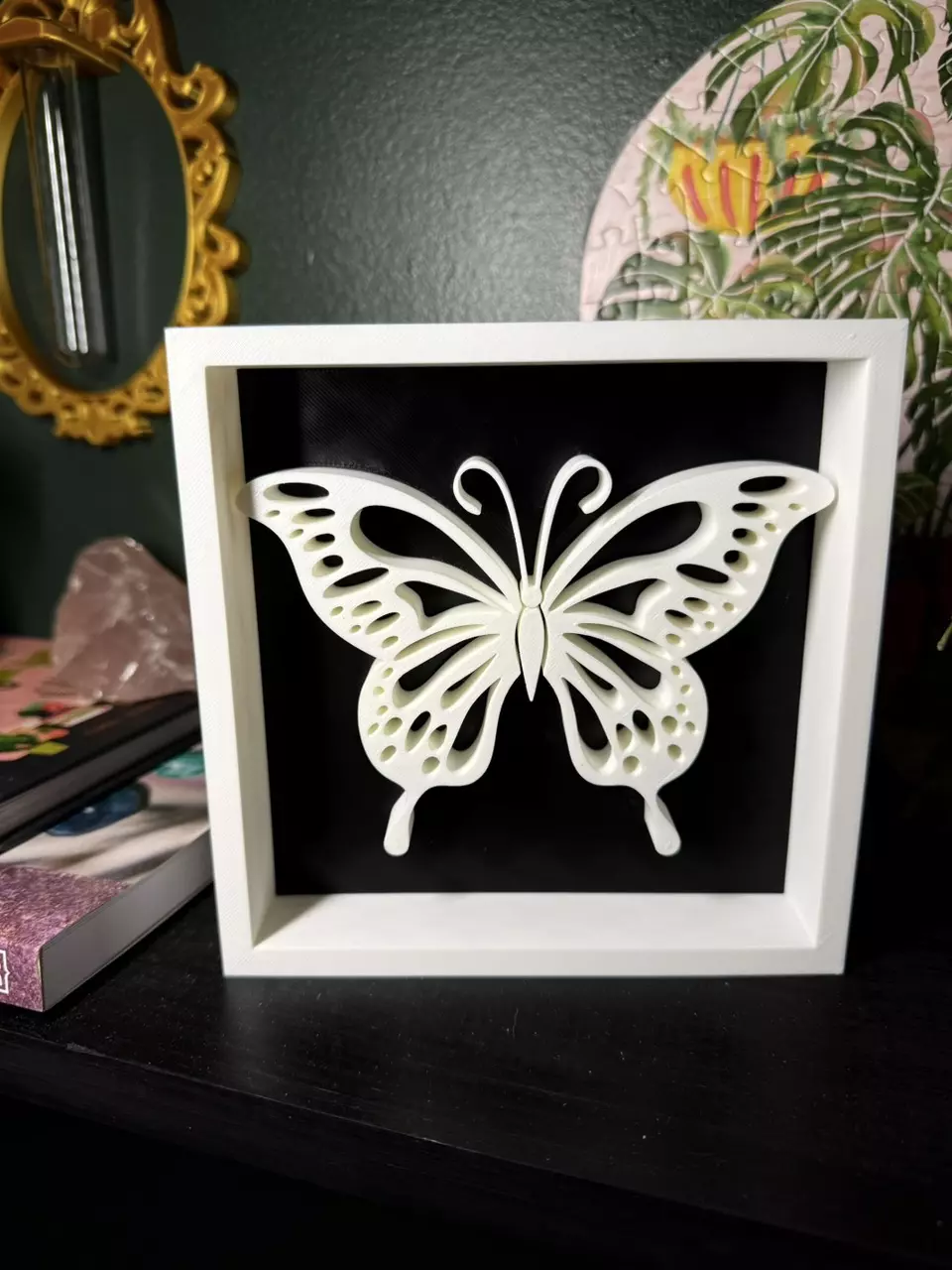 plant/Butterfly Shadowbox | 3d printed-0