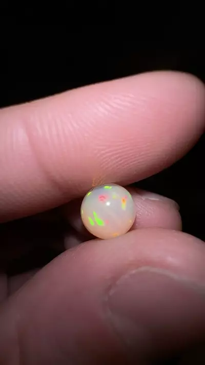 plant/Iridescent Ethiopian Welo Opal Sphere (2.82 carats)-0-thumbnail