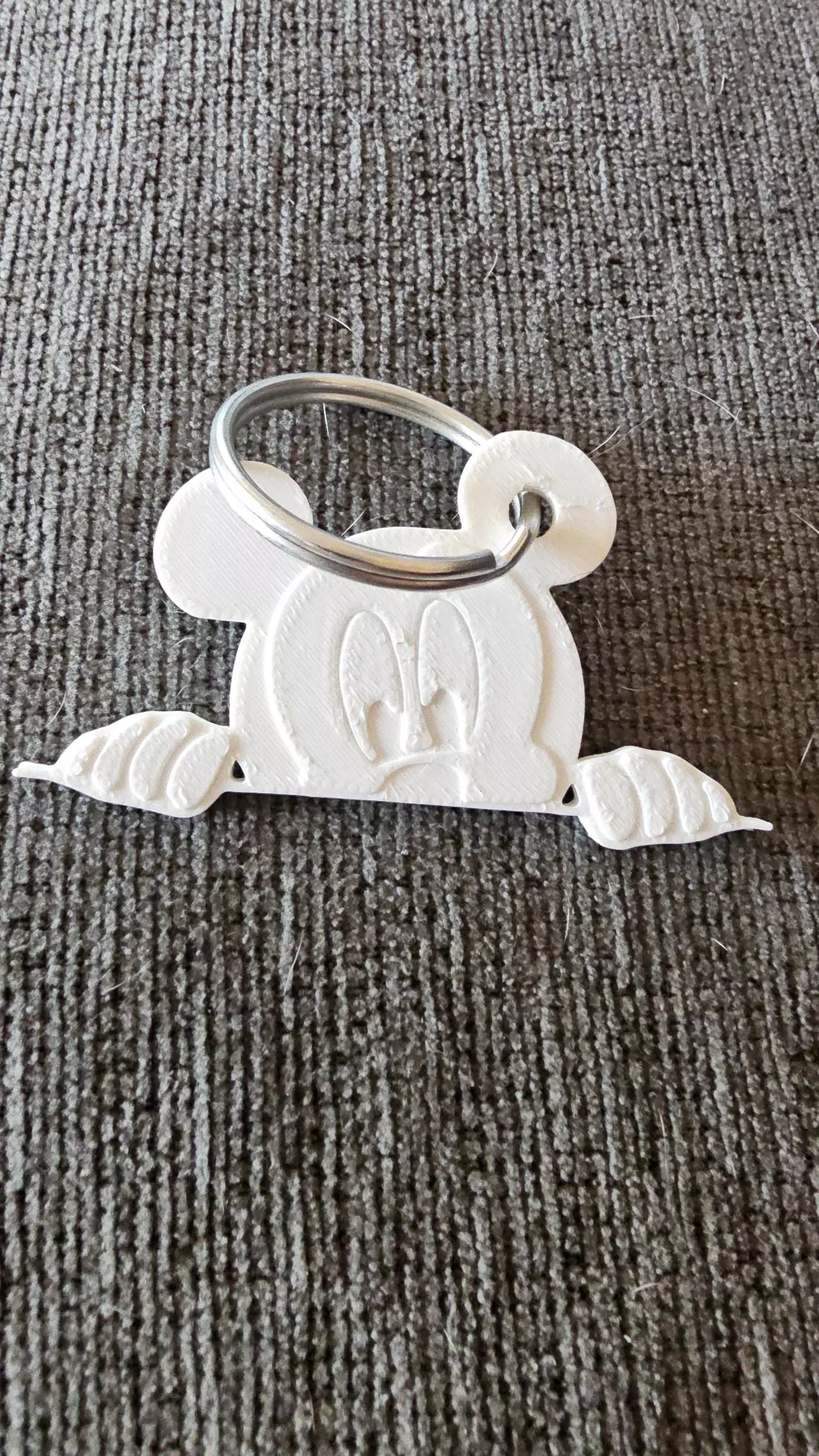 plant/White Mickey Keychain-0