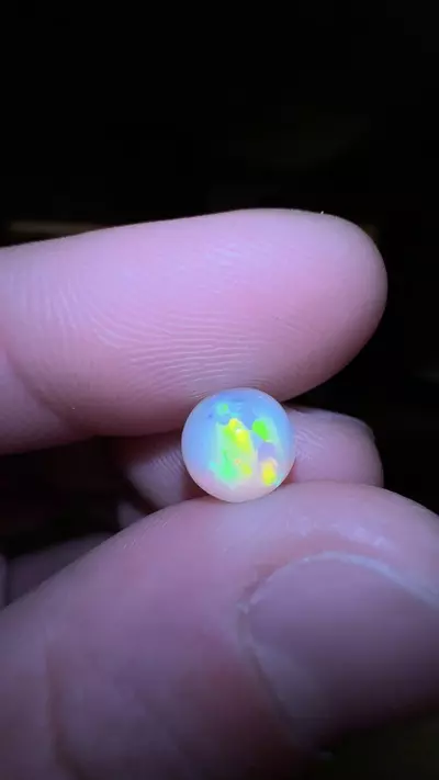 plant/Iridescent Ethiopian Welo Opal Sphere (2.5 carats)-0-thumbnail