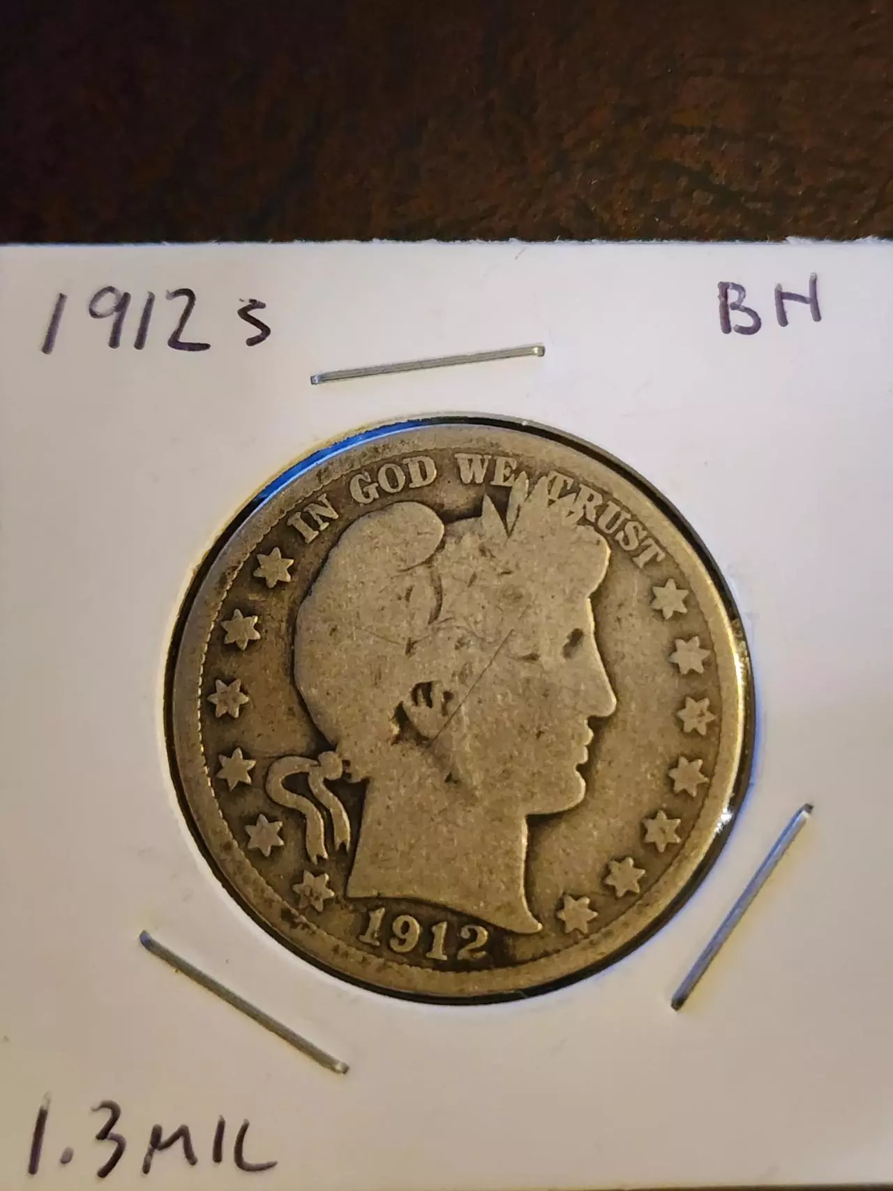 plant/1912 S Barber Half Dollar 90% Silver-0