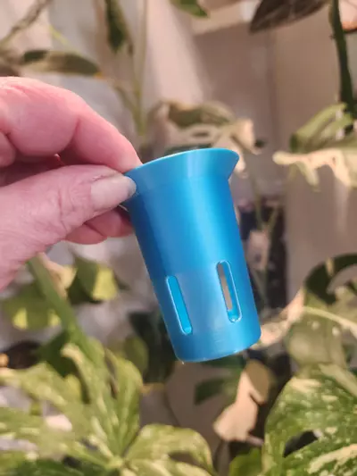 plant/Blue silk vacation tray with 3d printed cups-1-thumbnail