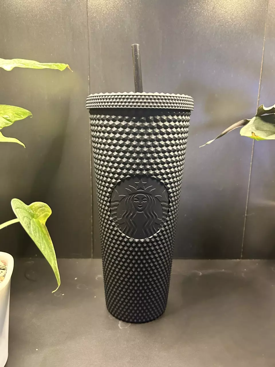 plant/Starbucks Black Studded Tumbler 24oz-0