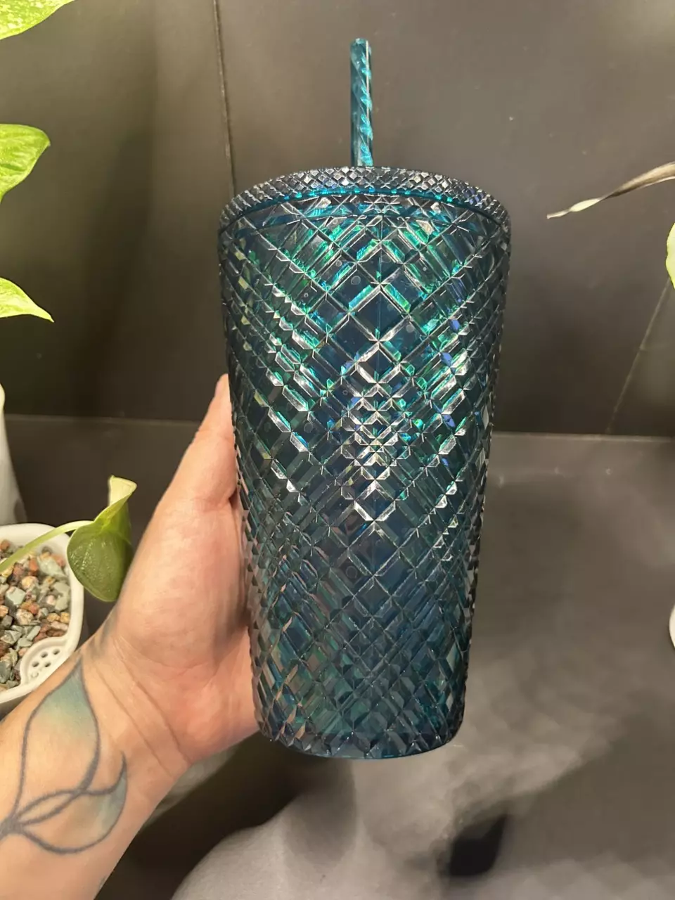 plant/STARBUCKS SPRING 2021 EMERALD GREEN 16OZ TUMBLER-1