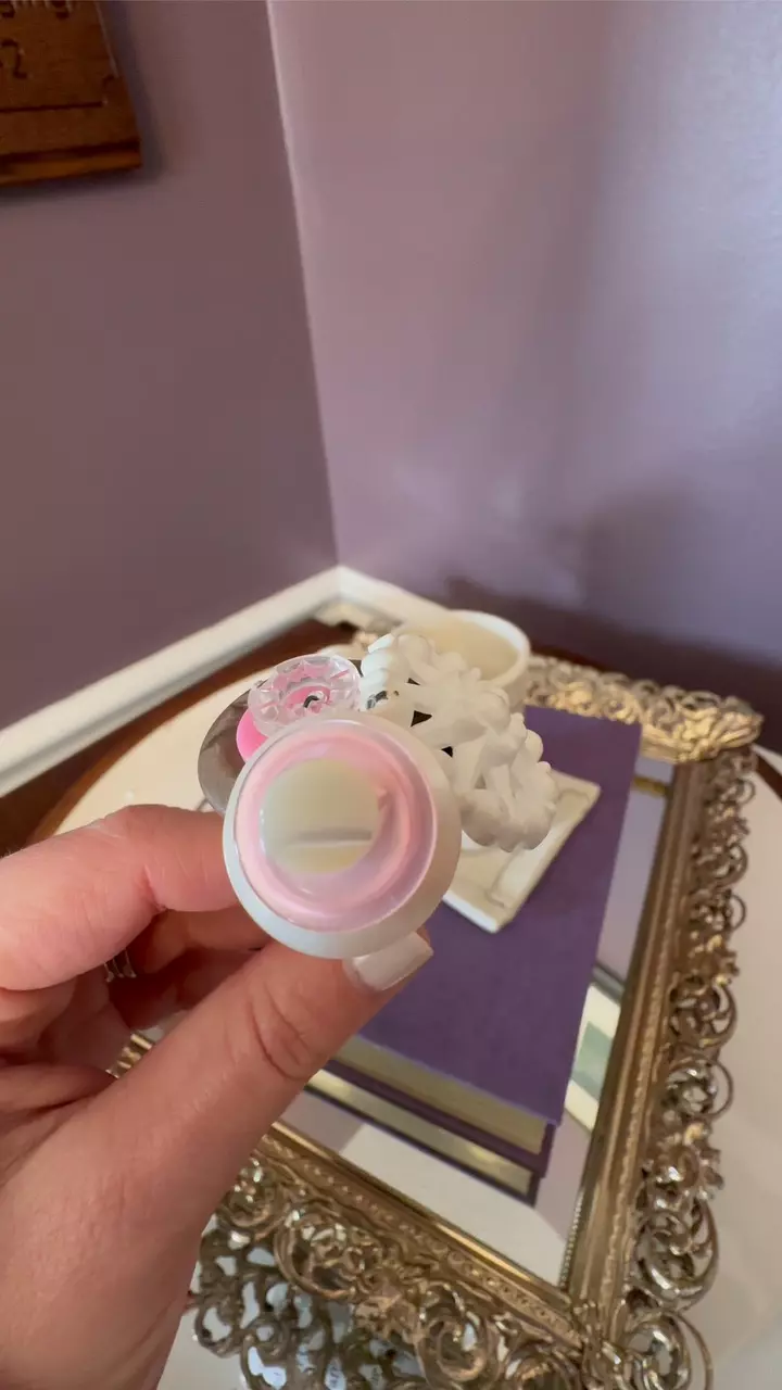 plant/Pinks & creams vintage button bouquets handmade by me-1