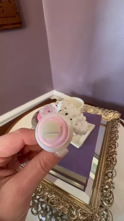 plant/Pinks & creams vintage button bouquets handmade by me-1-thumbnail