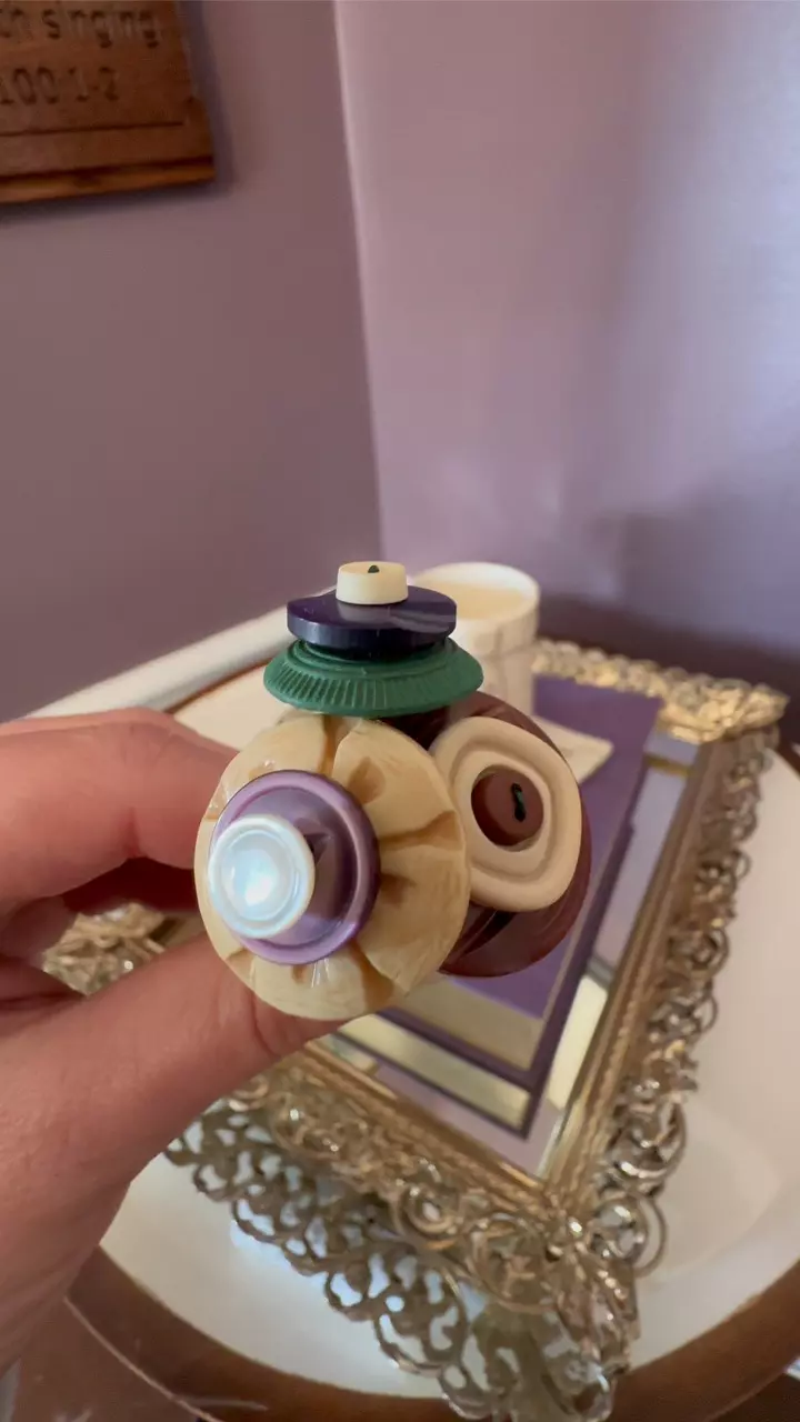 plant/Vintage Button Bouquet Handmade by me-1