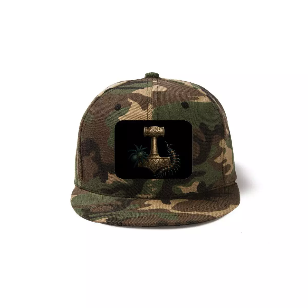 plant/Bifrost Constrictors Camo Metal buckle snapback hat-0