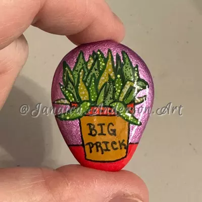 plant/2169 Paintings Stone Fridge Magnet-0-thumbnail