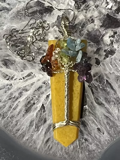 plant/Tree of Life pendant on Sterling Silver Chain-0-thumbnail