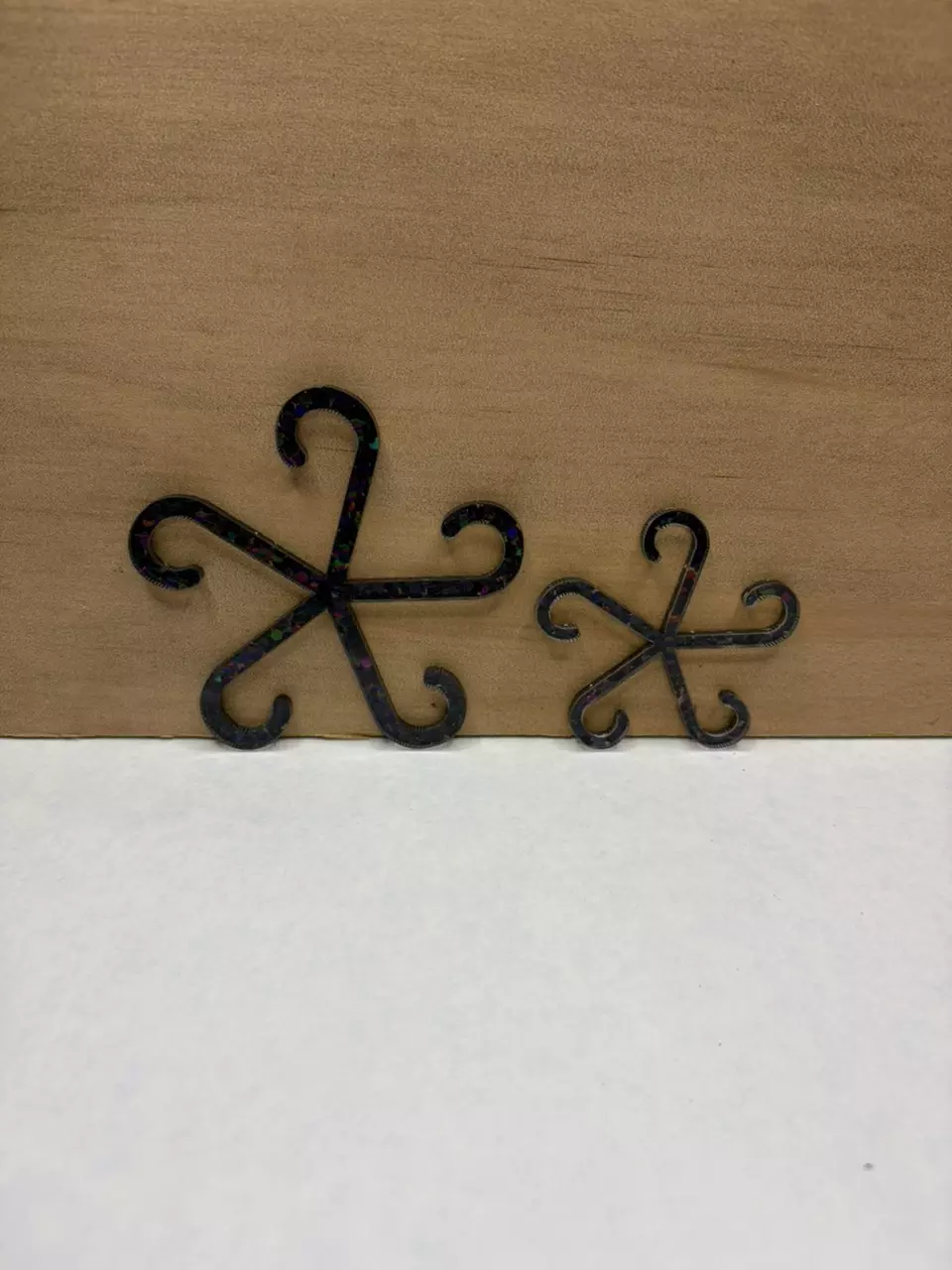 plant/4pk Sapphire Glitter Stem Support (1big, 3 small)-0