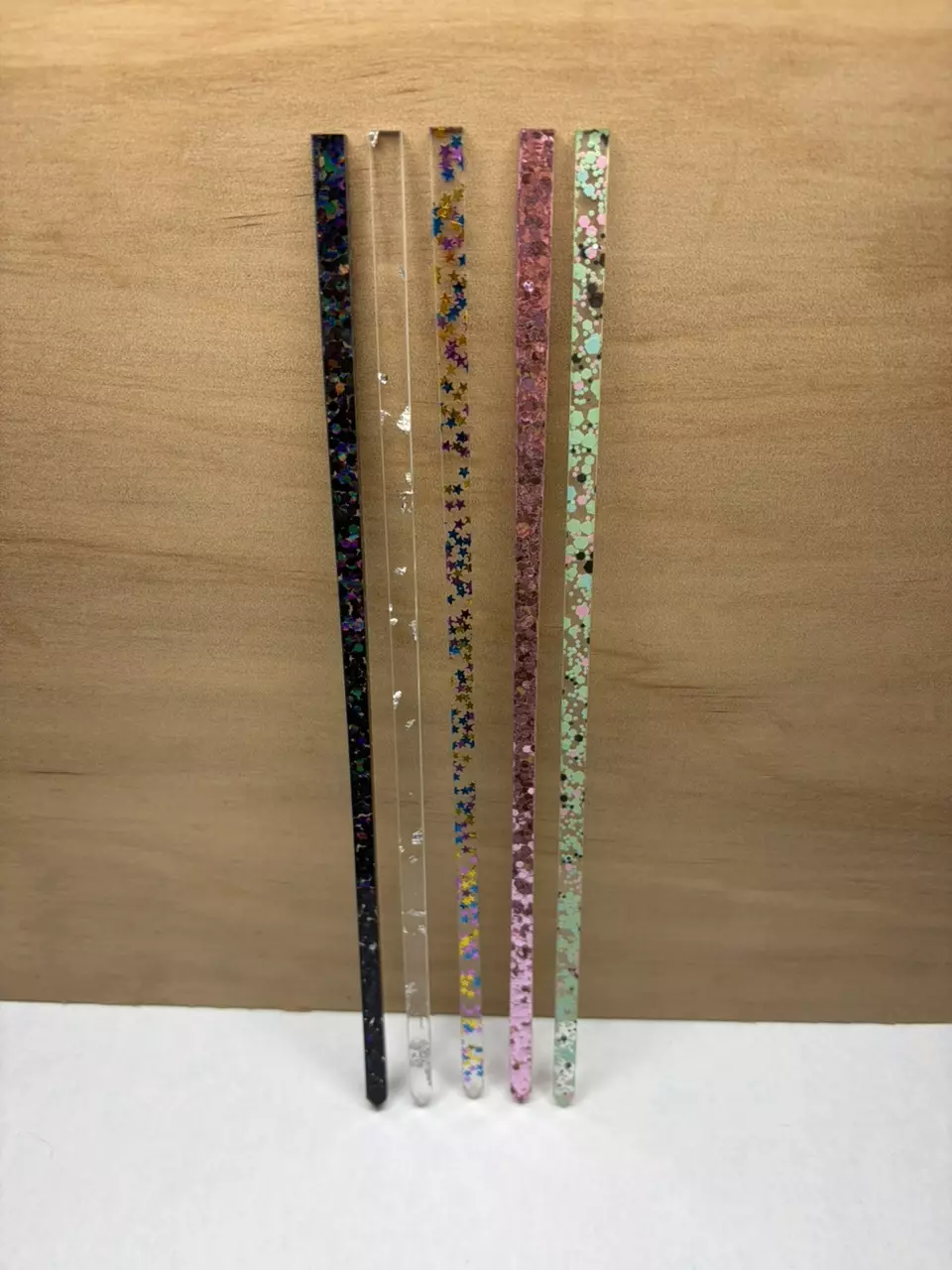 plant/5pk “Floating Glitter” Variety Pack 11” Straight Support Sticks-1