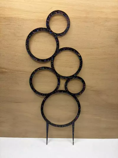 plant/2pk Sapphire Glitter 12” Bubble Trellis-0-thumbnail