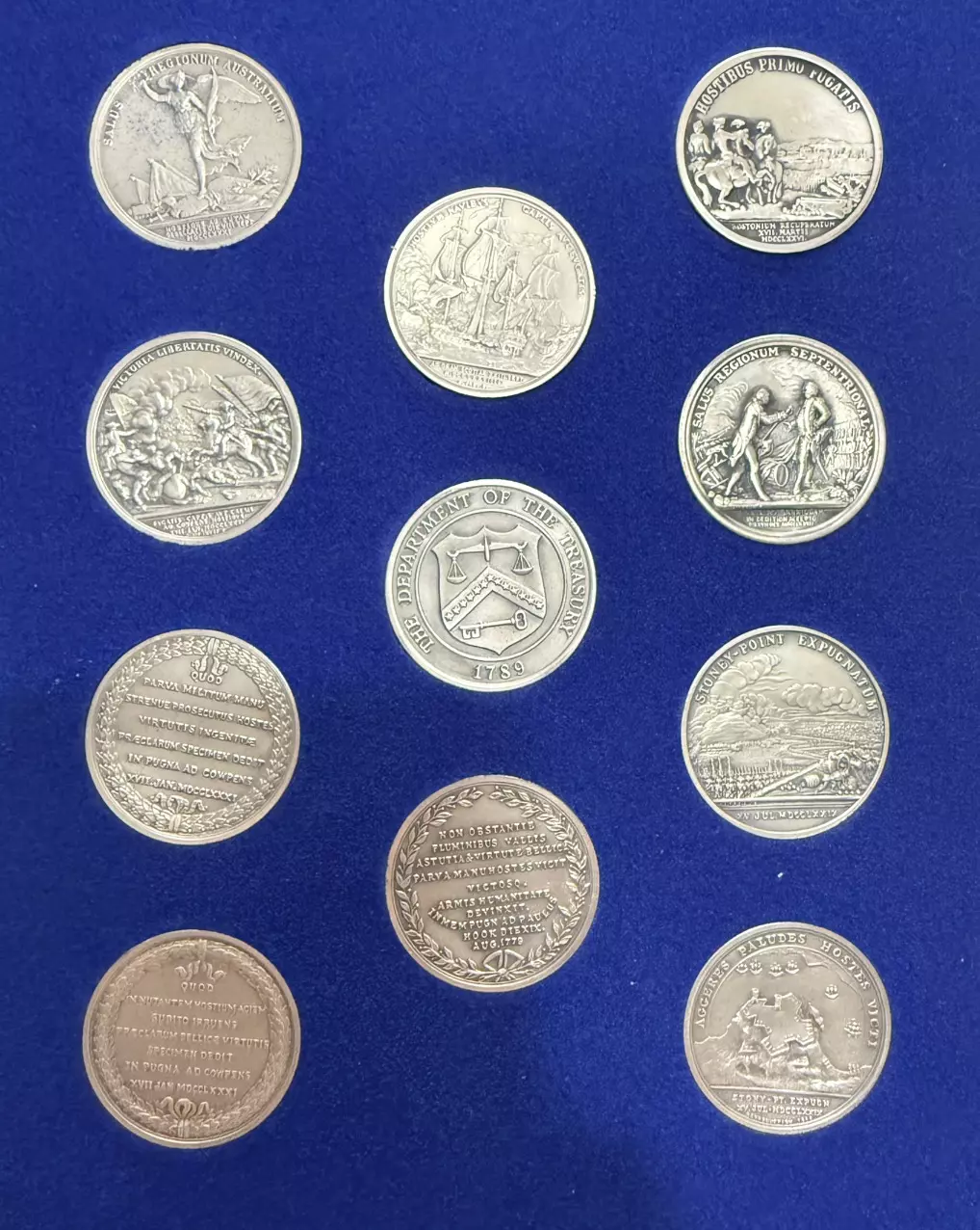 plant/America's First Medals, Battles of the American Revolution, 1973, Pewter-1