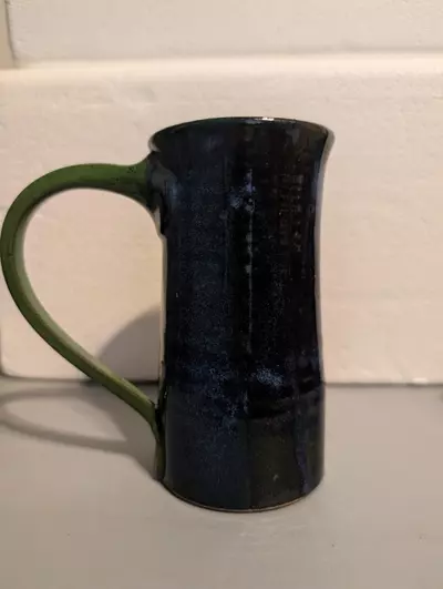 plant/Hand made pottery mug-0-thumbnail
