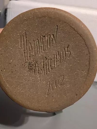 plant/Hand made pottery mug-2-thumbnail