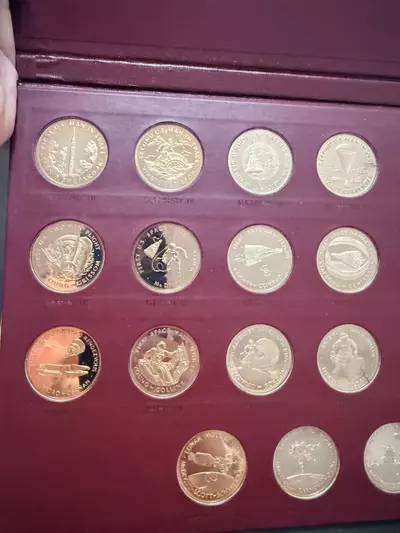 plant/Danbury Mint Men In Space Series - Bronze Proof Set 1st Edition 21 Coins-6-thumbnail