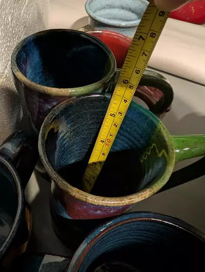 plant/Hand made pottery mug-3-thumbnail