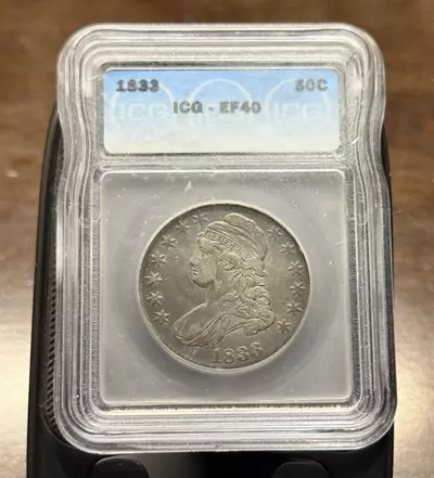 plant/1833 Capped Bust Half Dollar ANACS XF40-0-thumbnail