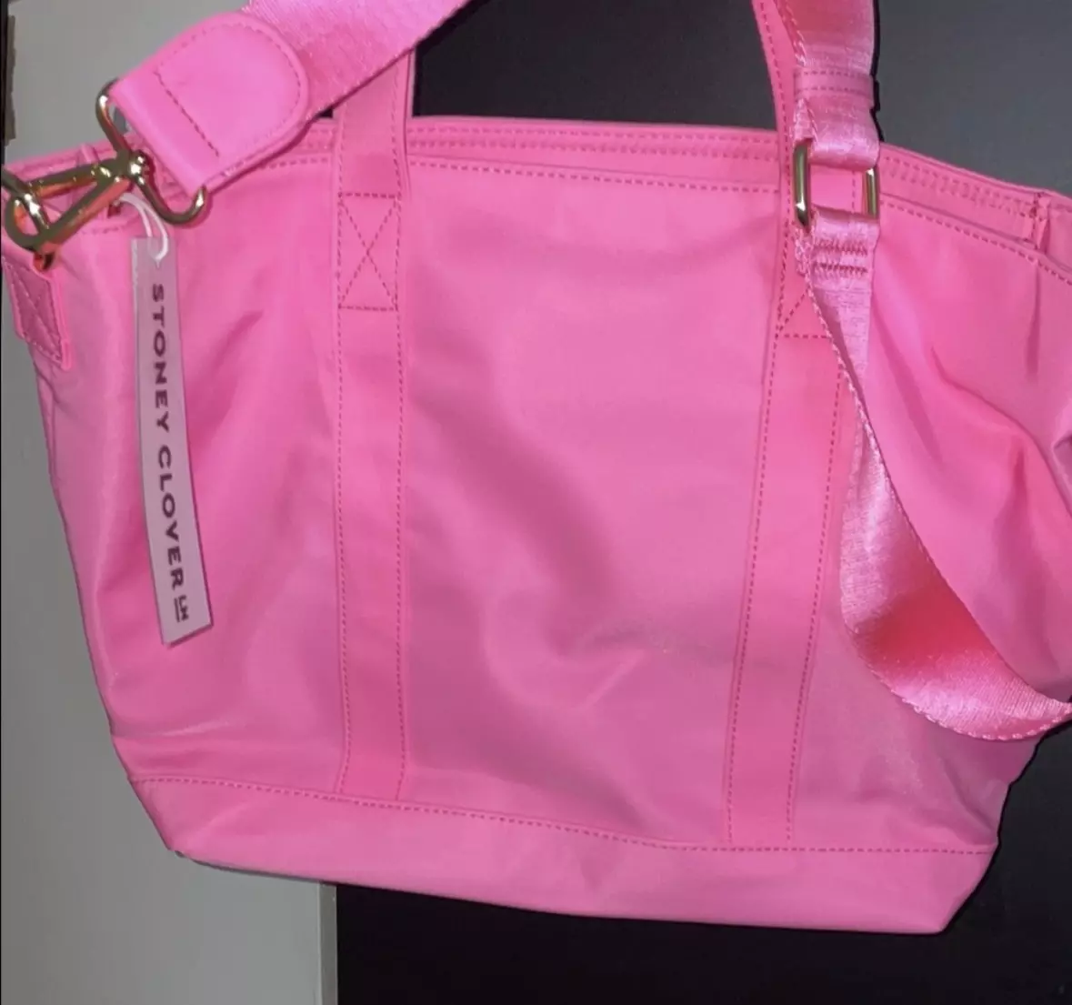 plant/Stoney Clover Lane Bubblegum Pink Mini Tote-2