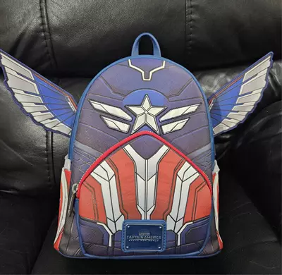 plant/NWT - Loungefly Backpack Captain America Brave New World-5-thumbnail