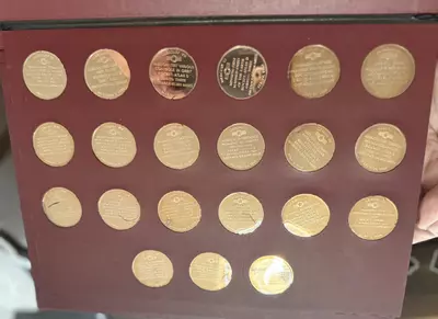 plant/Danbury Mint Men In Space Series - Bronze Proof Set 1st Edition 21 Coins-7-thumbnail