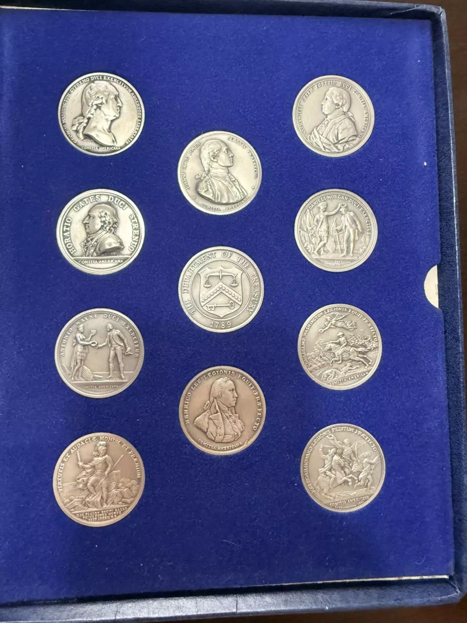 plant/America's First Medals, Battles of the American Revolution, 1973, Pewter-0