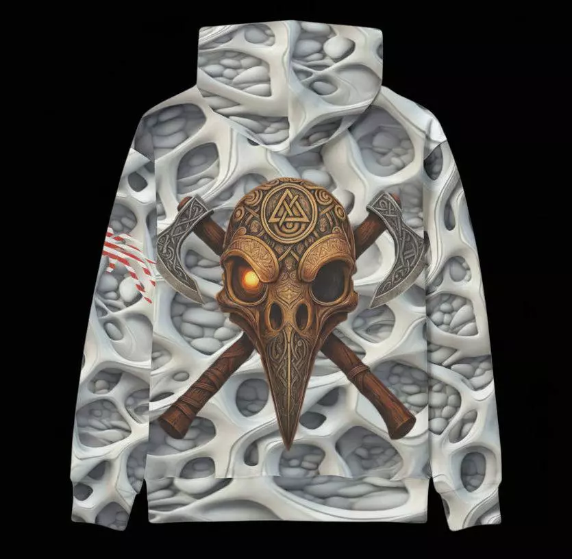 plant/Bifrost Constrictors white hoodie-1