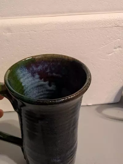 plant/Hand made pottery mug-1-thumbnail