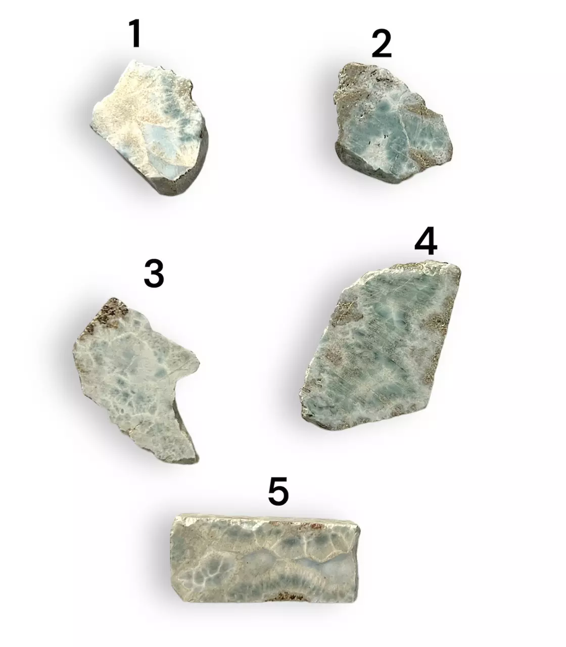 plant/$80 | 1 lb Lot of Larimar Slabs - wholesale value-1