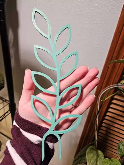 plant/Leaf trellis reversible blue and teal-1-thumbnail