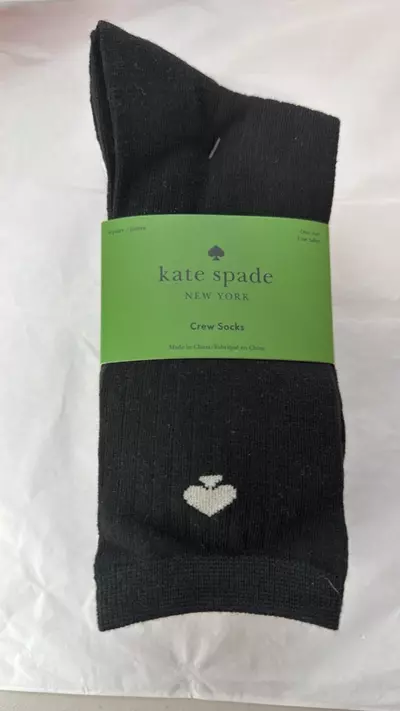plant/Kate Spade 6 pairs of long socks black white and gray-0-thumbnail