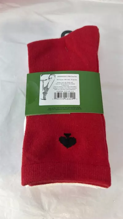 plant/Kate Spade 3 pairs of socks pink red and white-2-thumbnail