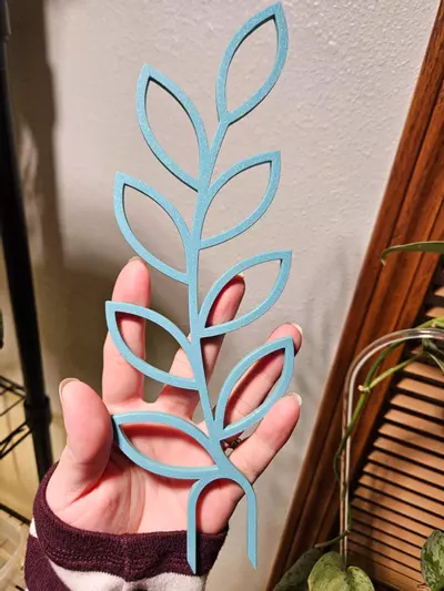 plant/Leaf trellis reversible blue and teal-0-thumbnail