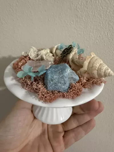 plant/Coastal themed cake stand-2-thumbnail