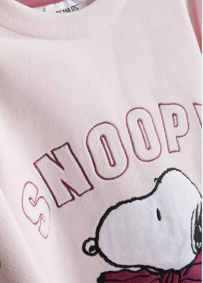 plant/Sz M Snoopy Plush Crew Neck Pajama Top and Bottom Set | Primark-4-thumbnail