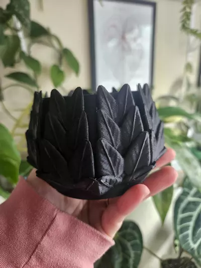 plant/Leaf pot 3" in black-1-thumbnail