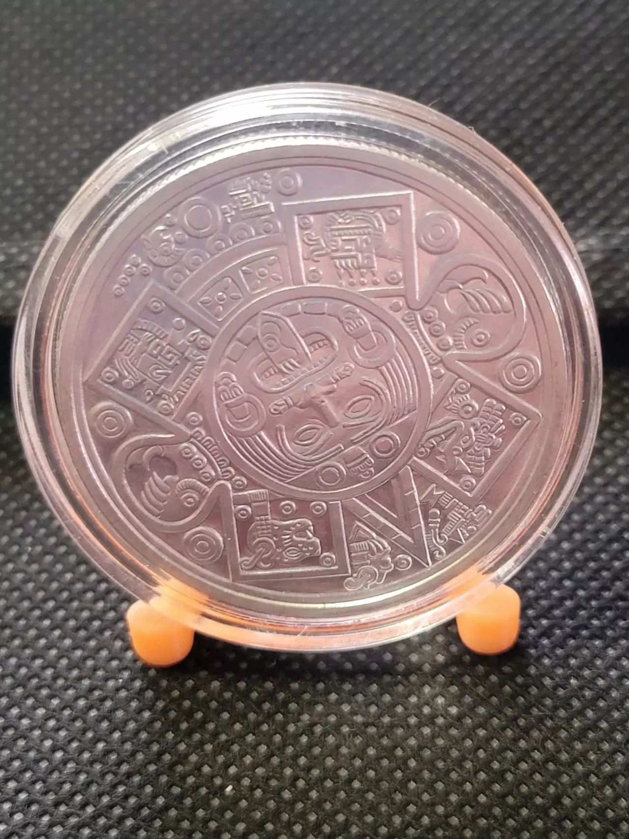 plant/Aztec Eagle Warrior - 1 oz .999 Fine Silver Round-1