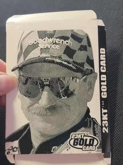 plant/23 kt Gold Card Dale Earnhardt with stand, box and COA-3-thumbnail