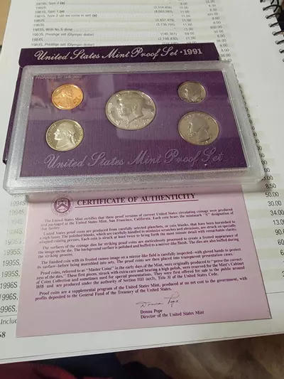 plant/1991 U.S. Mint Proof Set-0-thumbnail