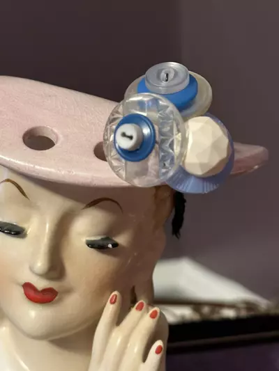 plant/Icy Blues Vintage Button Bouquet-1-thumbnail