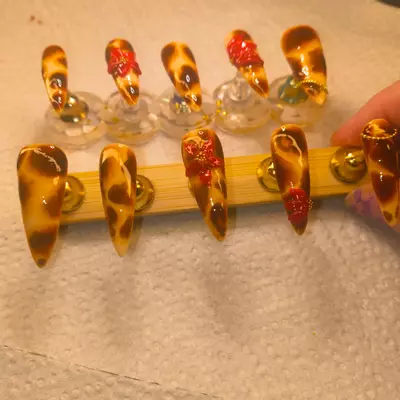 plant/Hand painted high quality pressons-3-thumbnail